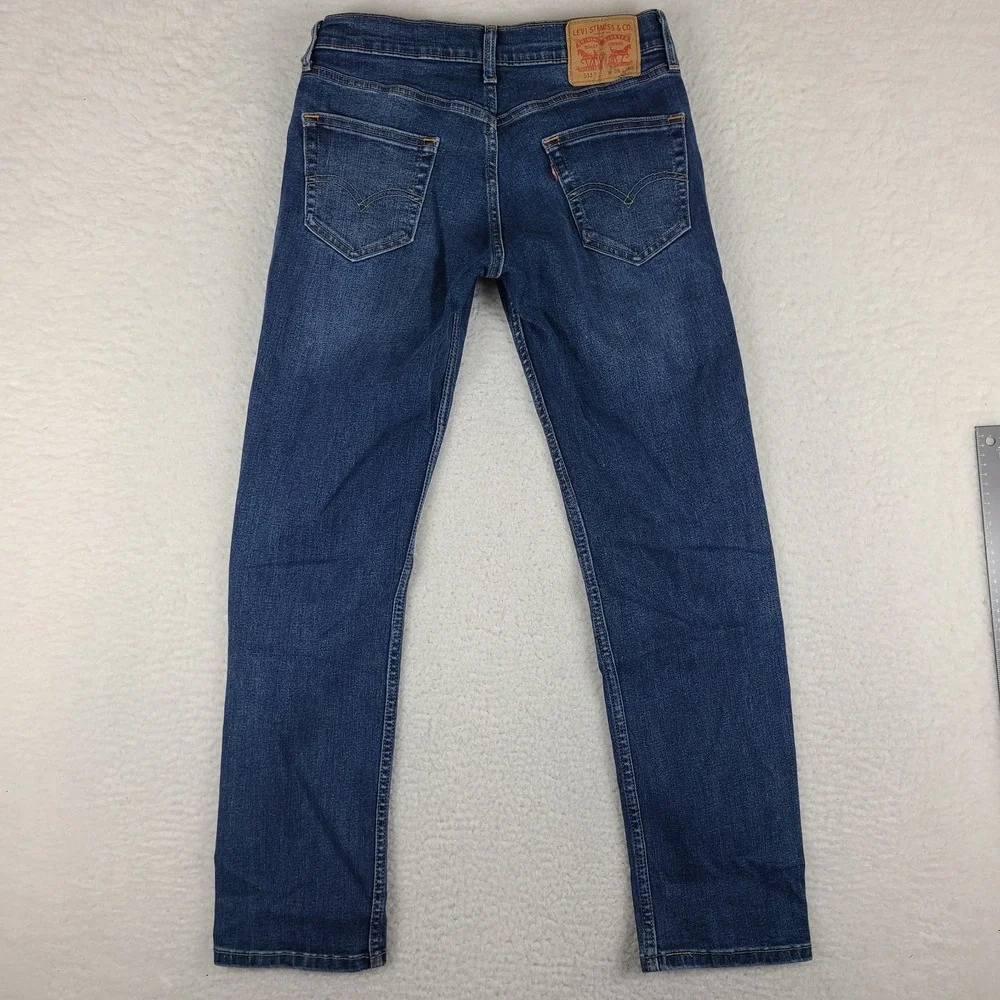 Levi's 511 Jeans Mens 28x30‎ Blue Slim Fit Dark Wash Denim